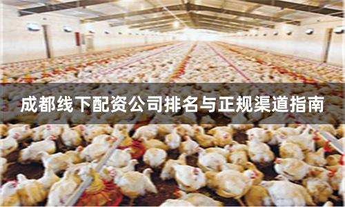 成都线下配资公司排名与正规渠道指南